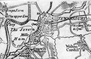 1835 map showing race course