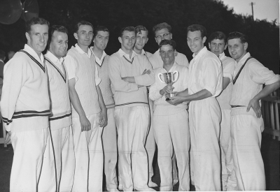 Tewkesbury CC 1960 having won the 'Hospital Cup'