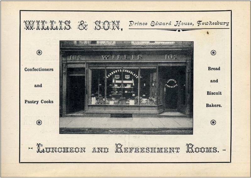 Willis Confectioner, 102 Church Street in the early 1900's