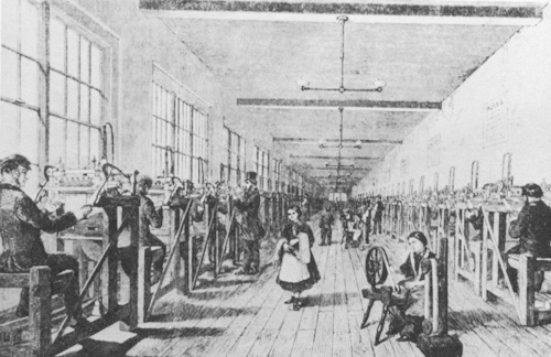 Engraving of the Factory from the<br>‘Illustrated London News’ (R. Ross)