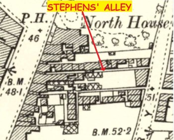 Map of Stephen's Alley