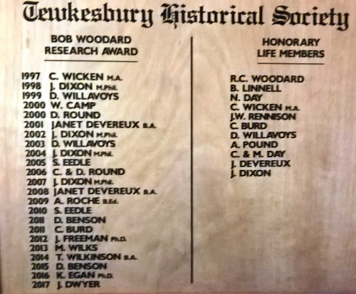 THS Honours Board