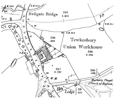 Workhouse site, 1901 OS Map