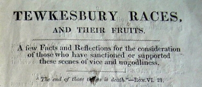 1844 anti-racing pamphlet