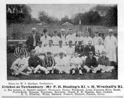1904 Healing's XI v Wrathall's XI