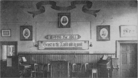 The school room of the Methodist Chapel