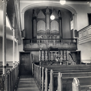 Interior of Barton Street<br>Baptist Church (T.B.C. 1958)