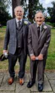 Steve & John at the<br>recent wedding of<br>John’s Granddaughter