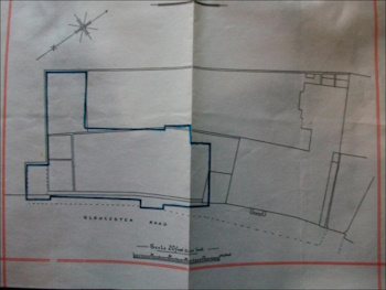 Plan of the new school in the old school’s garden