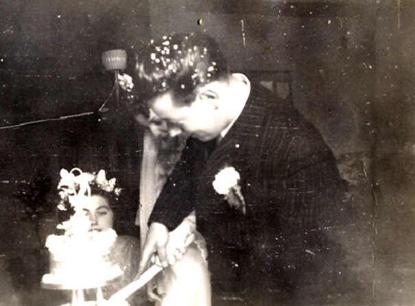 Cutting the cake